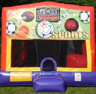 Sports Bounce House Slide Combo Sports Bounce House Slide Combo