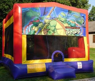 Ninja Turtle Cartoon Bounce House Slide Combo Ninja Turtle Cartoon Bounce House Slide Combo